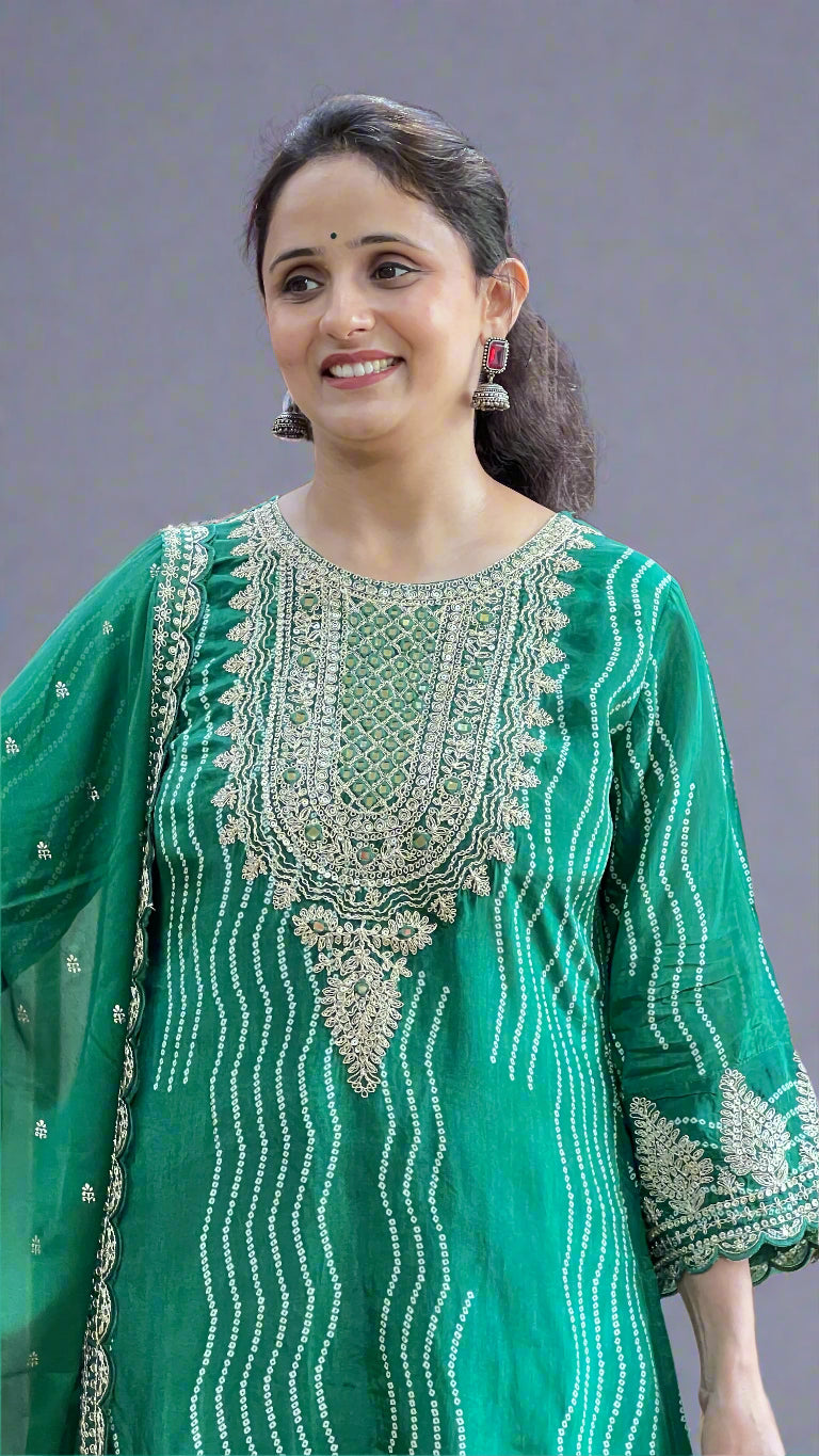 Anjna Pure crape suit