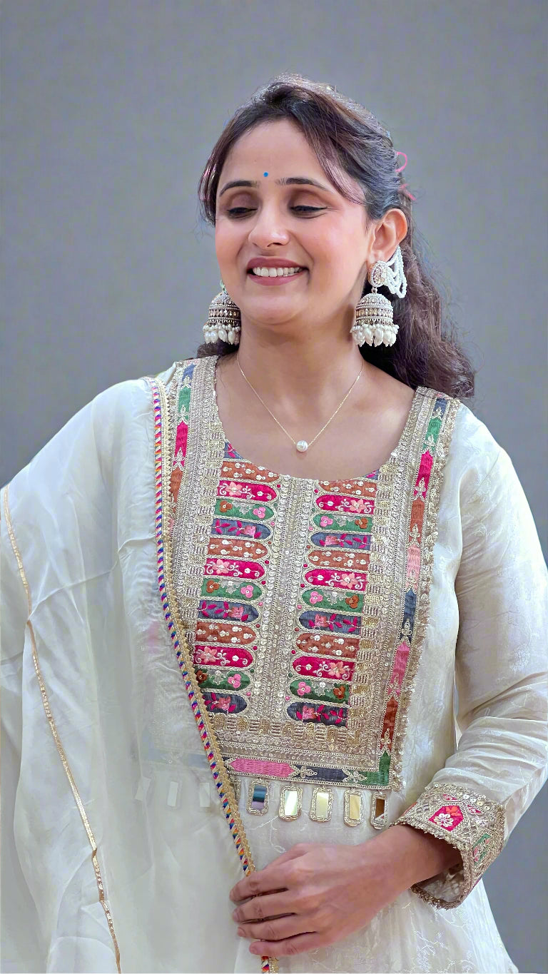 Asnaya pure jacquard tissue suit