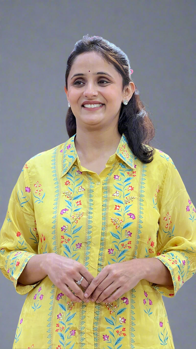 Asya pure crape cord set