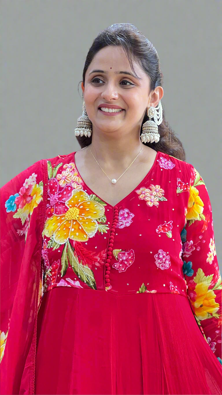 Aeya viscose anarkali suit