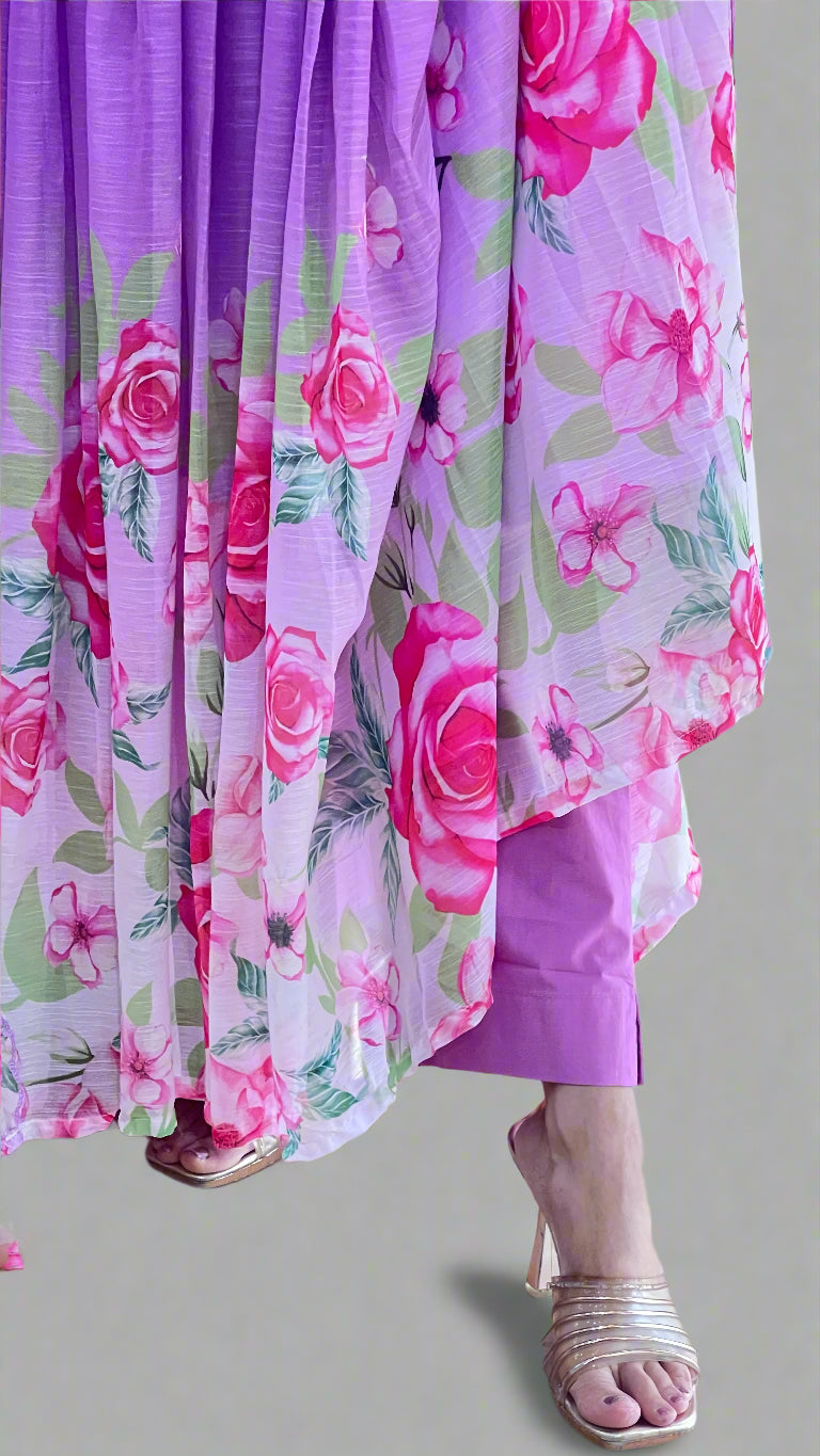 Anarkali chiffon suit