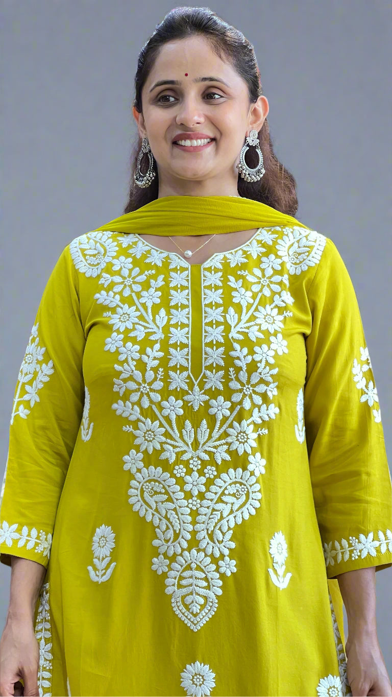 Rayon lakhnavi suit