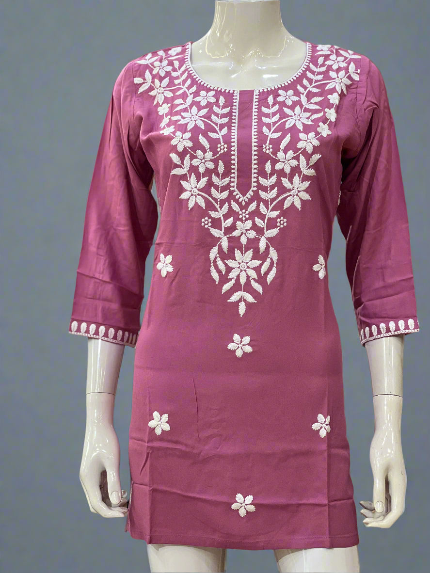 lakhnavi short kurta