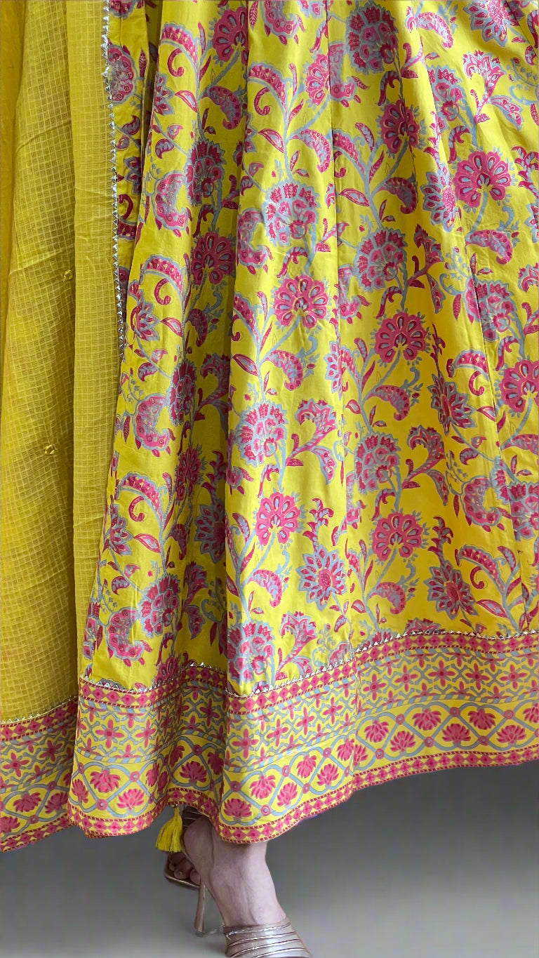 Anu anarkali kurta with dupatta