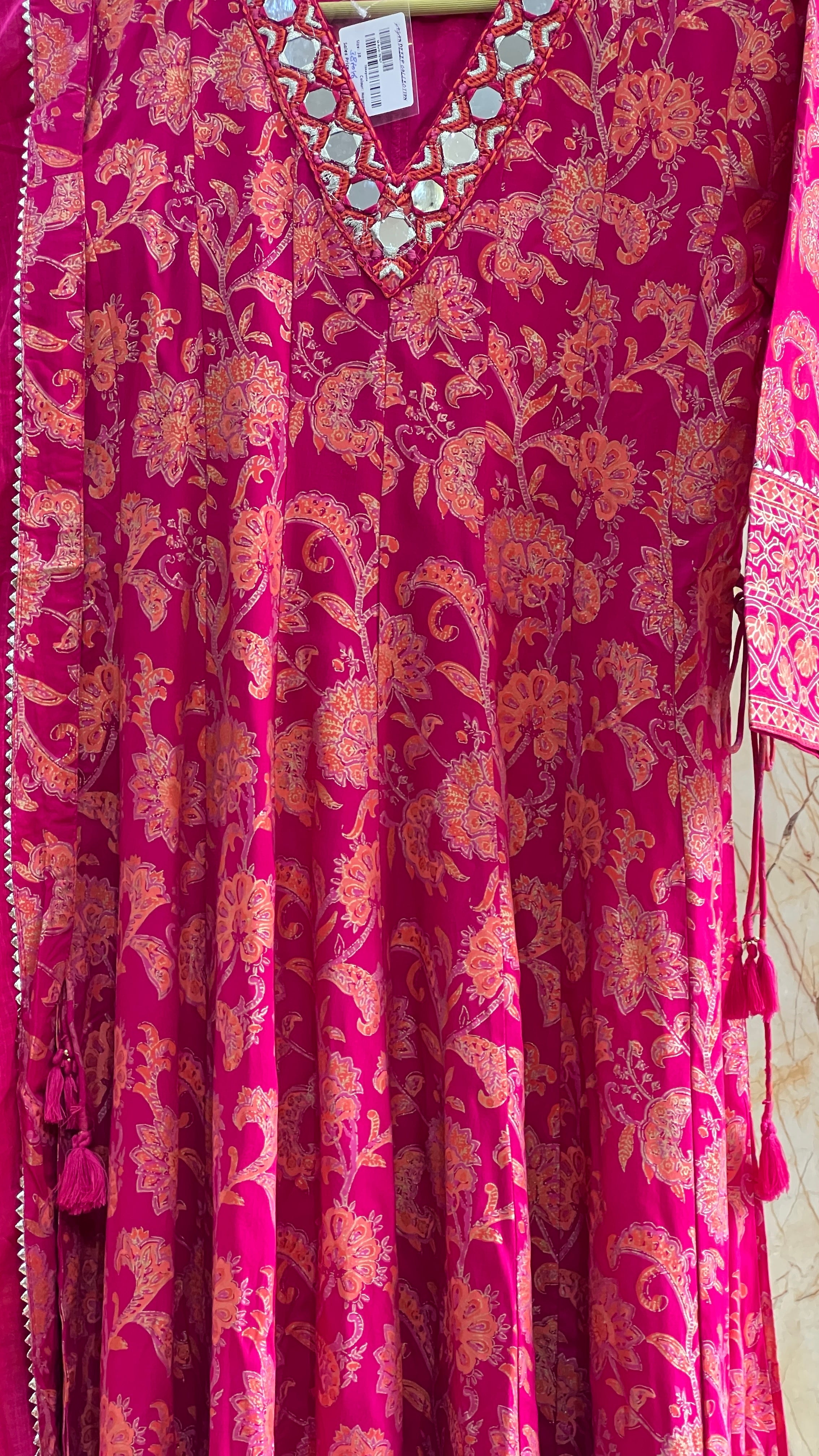 Anu anarkali kurta with dupatta