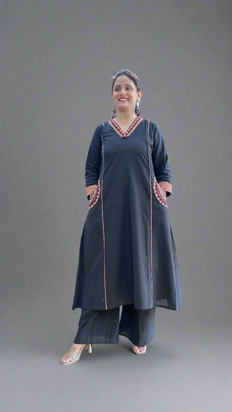 Handloom cotton suit