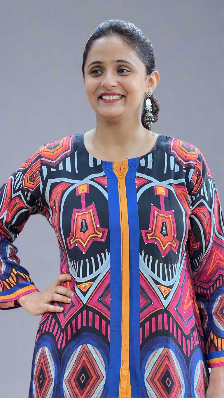 Digital printed cord set (muslin)