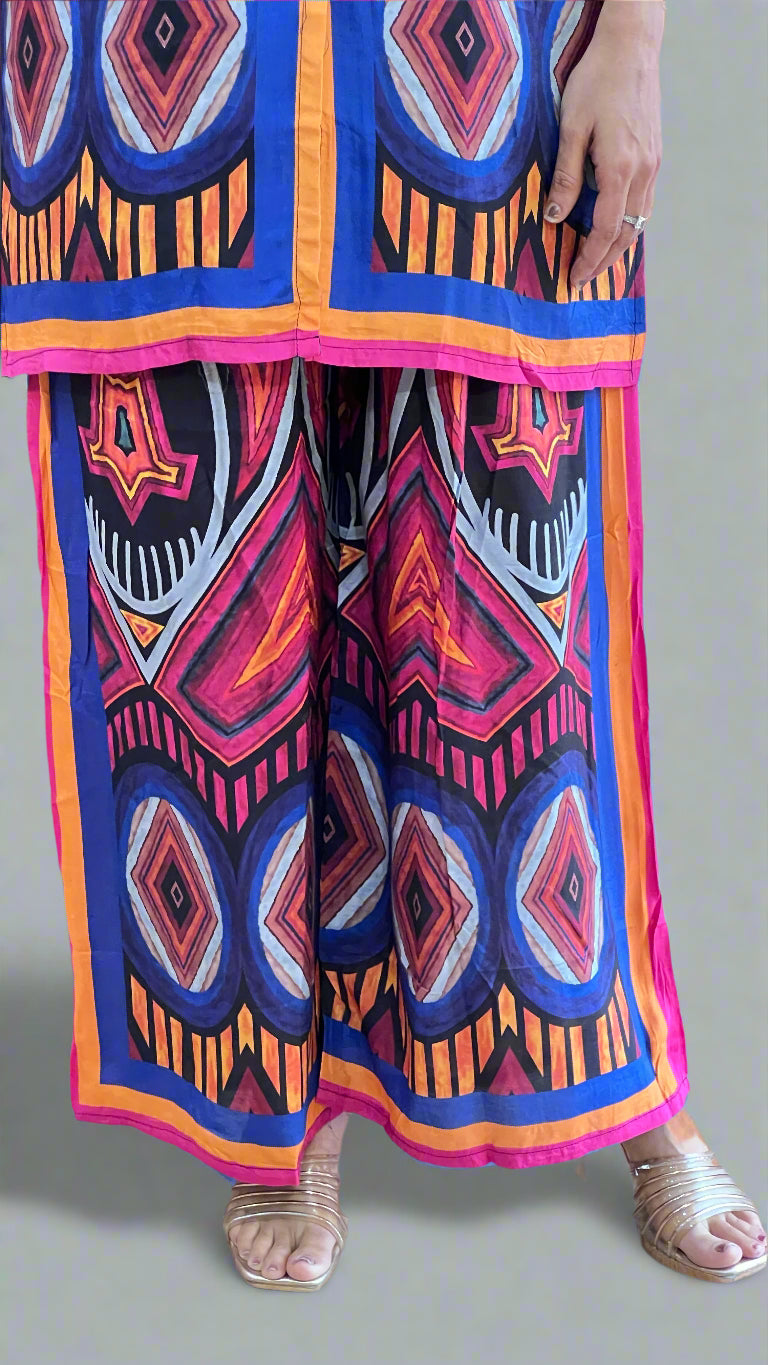 Digital printed cord set (muslin)