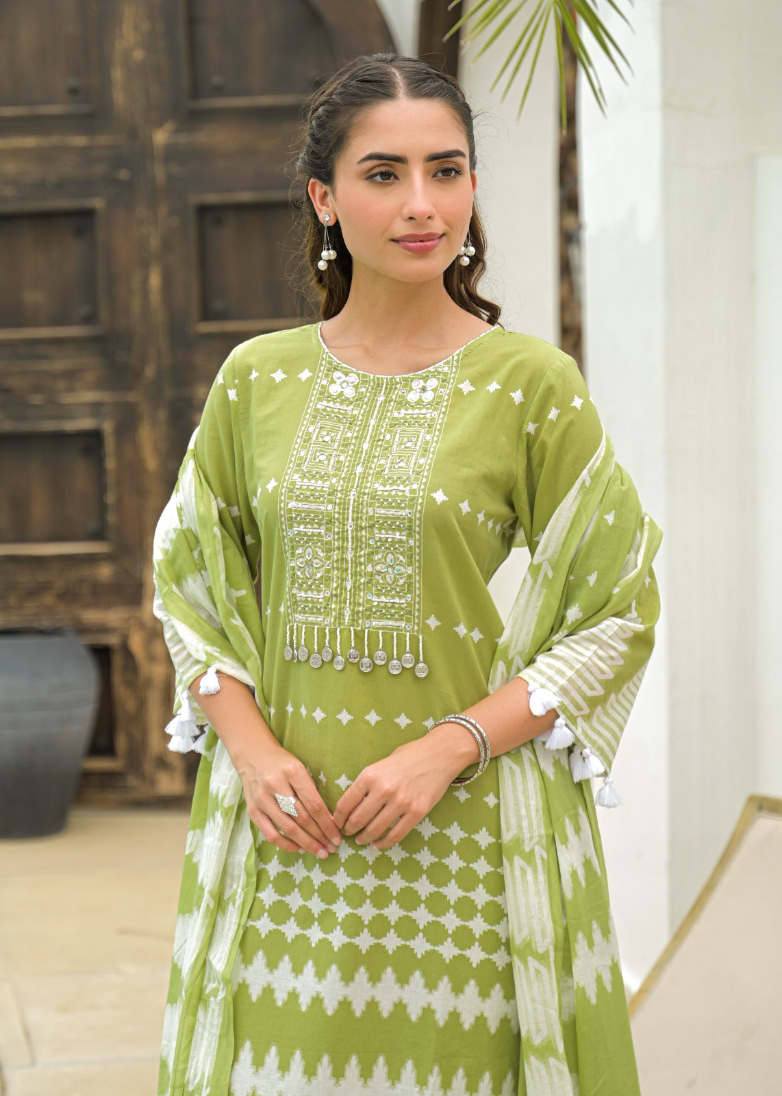 Cotton printed farshi salwar suit