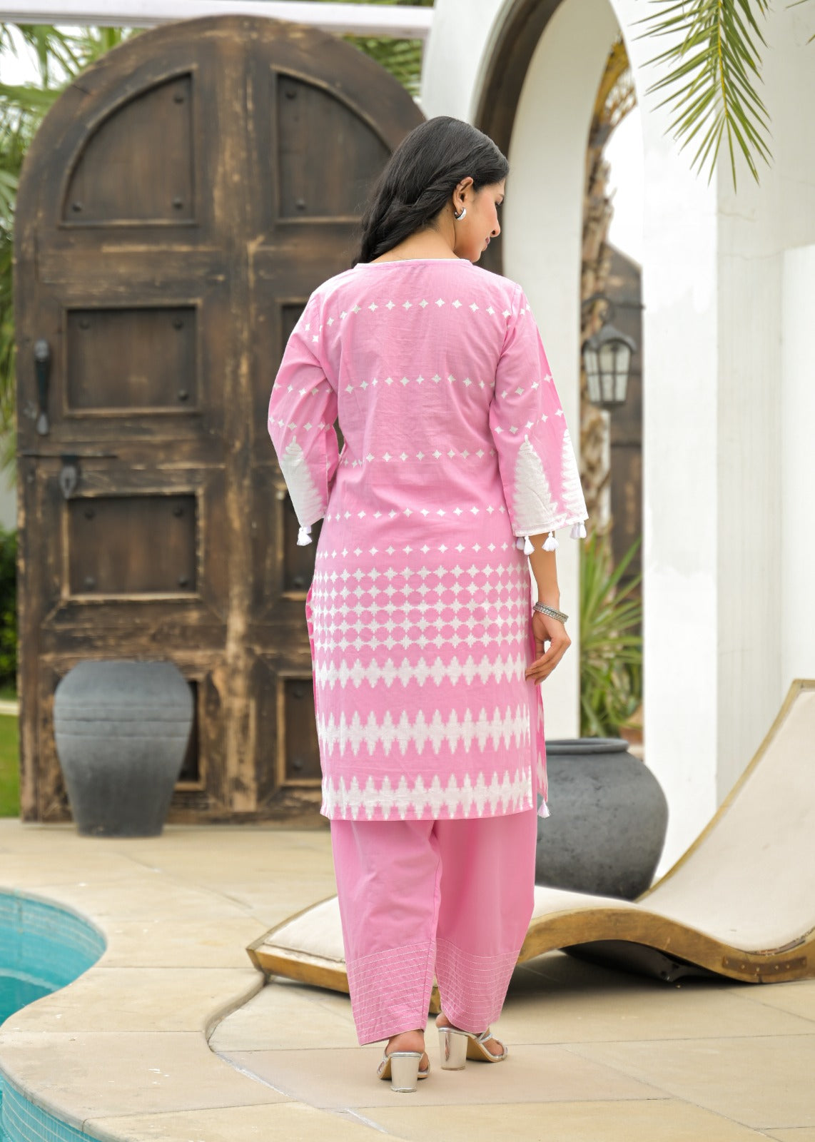 Cotton printed farshi salwar suit