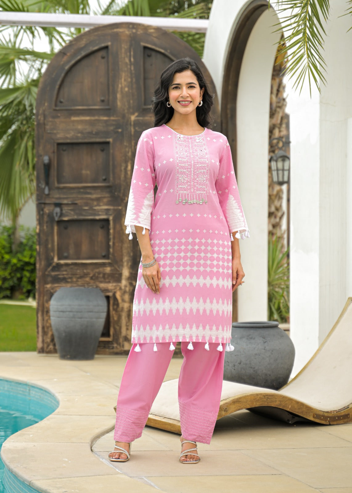 Cotton printed farshi salwar suit