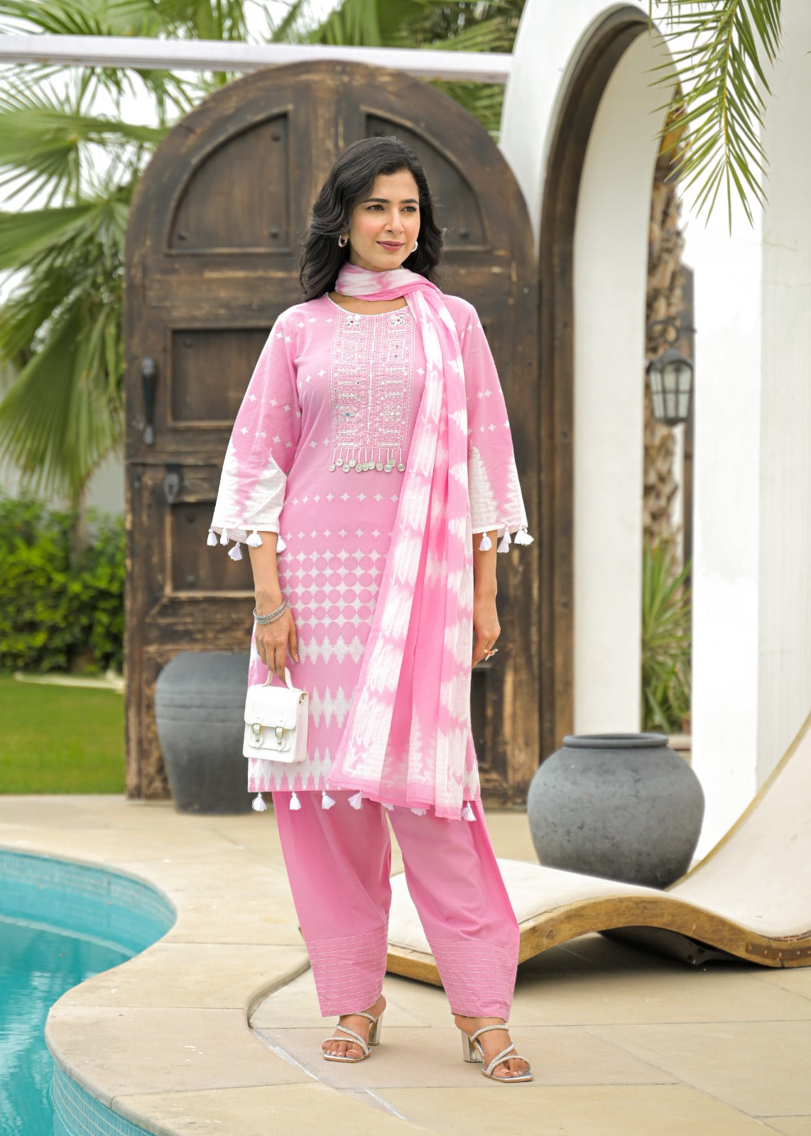 Cotton printed farshi salwar suit
