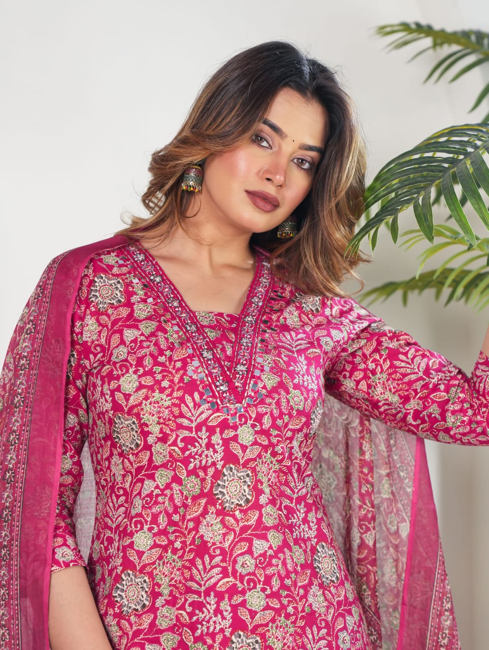 Kalamkari printed suit