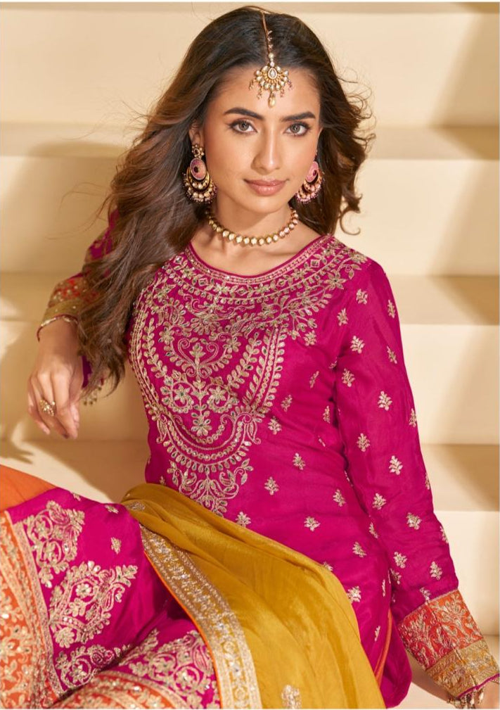 Aliya heavy plazo suit