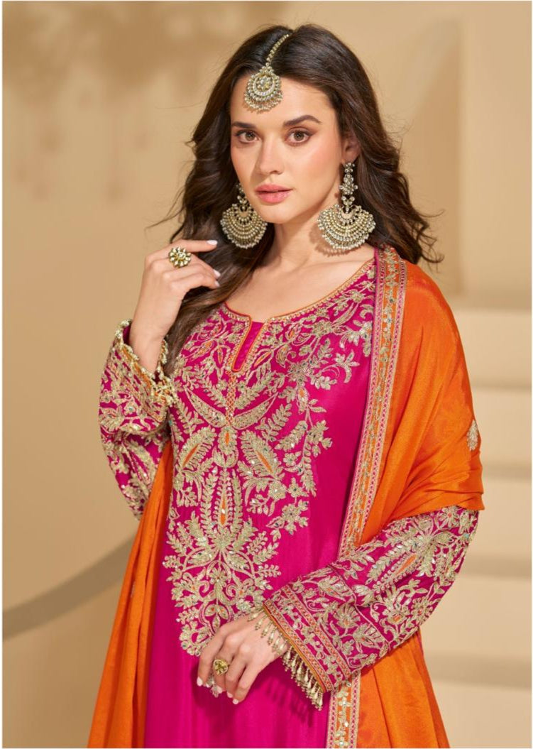 Aliya heavy plazo suit