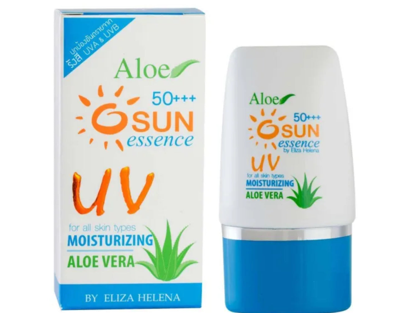 ELIZA HELENA, ALOE VERA Moisture UV Expert Protection SPF 50+++ 30g pack of 1 -  Moisturizing sunblock for women | Natural cleansing for women | girl |men | adults | Cream for women | girls | facial cream | body cream for women | girls