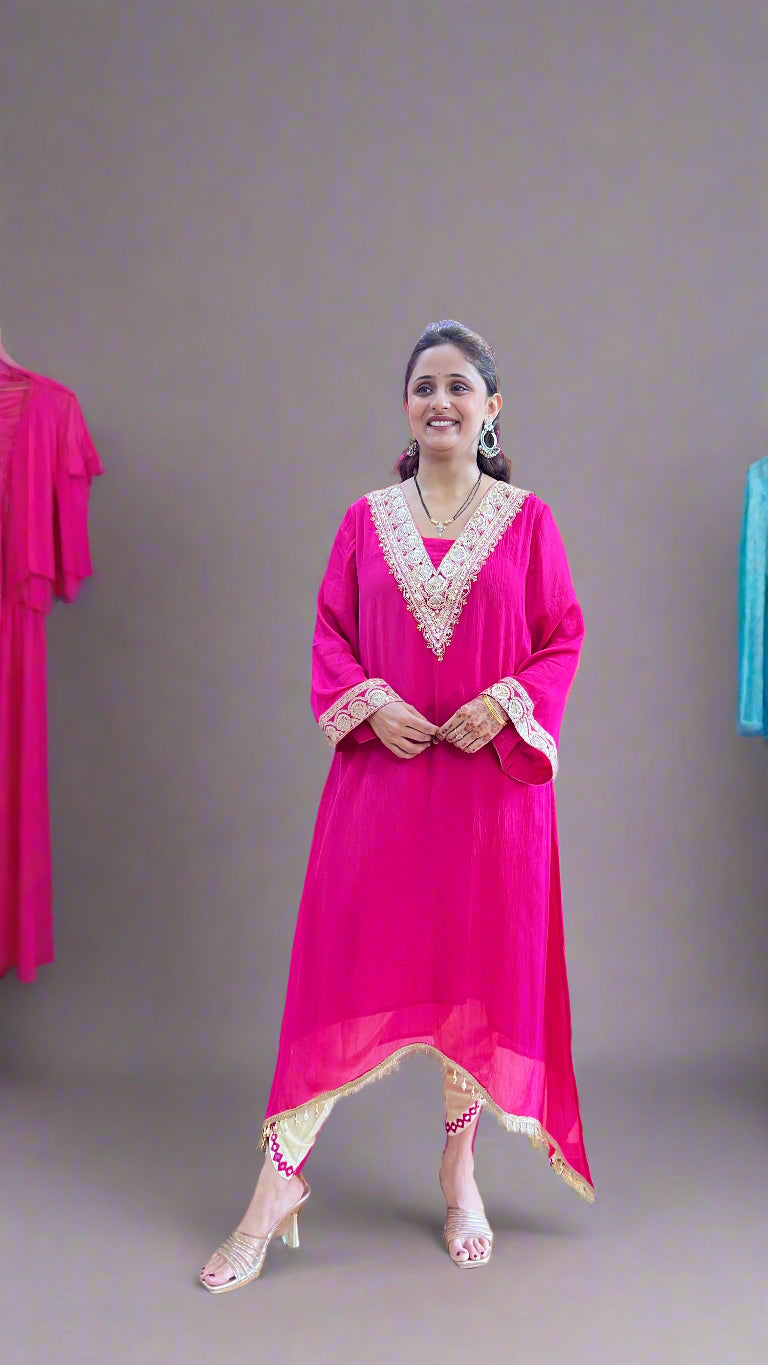 Pure chinon cord with tulip pants