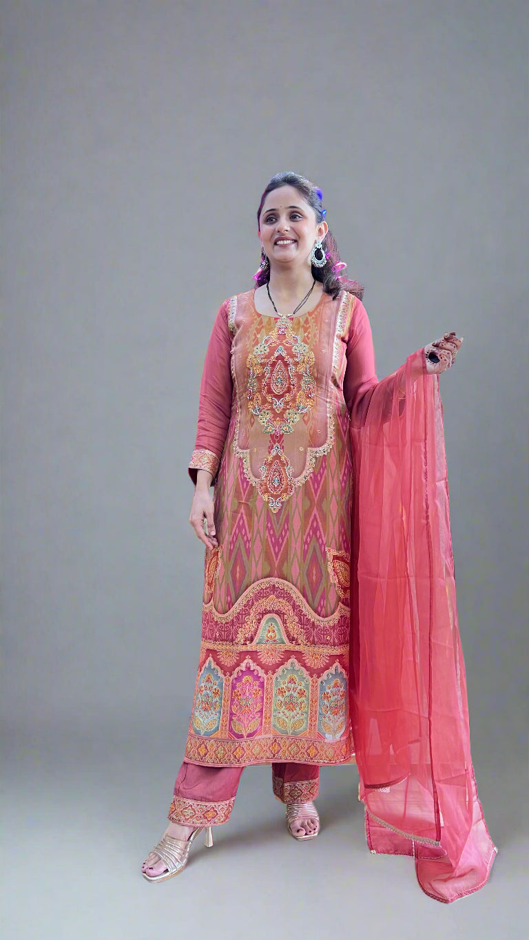 Designer banarsee suit (pure organza)