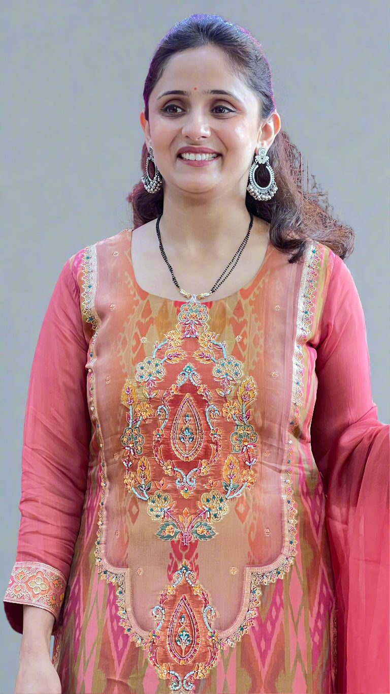 Designer banarsee suit (pure organza)