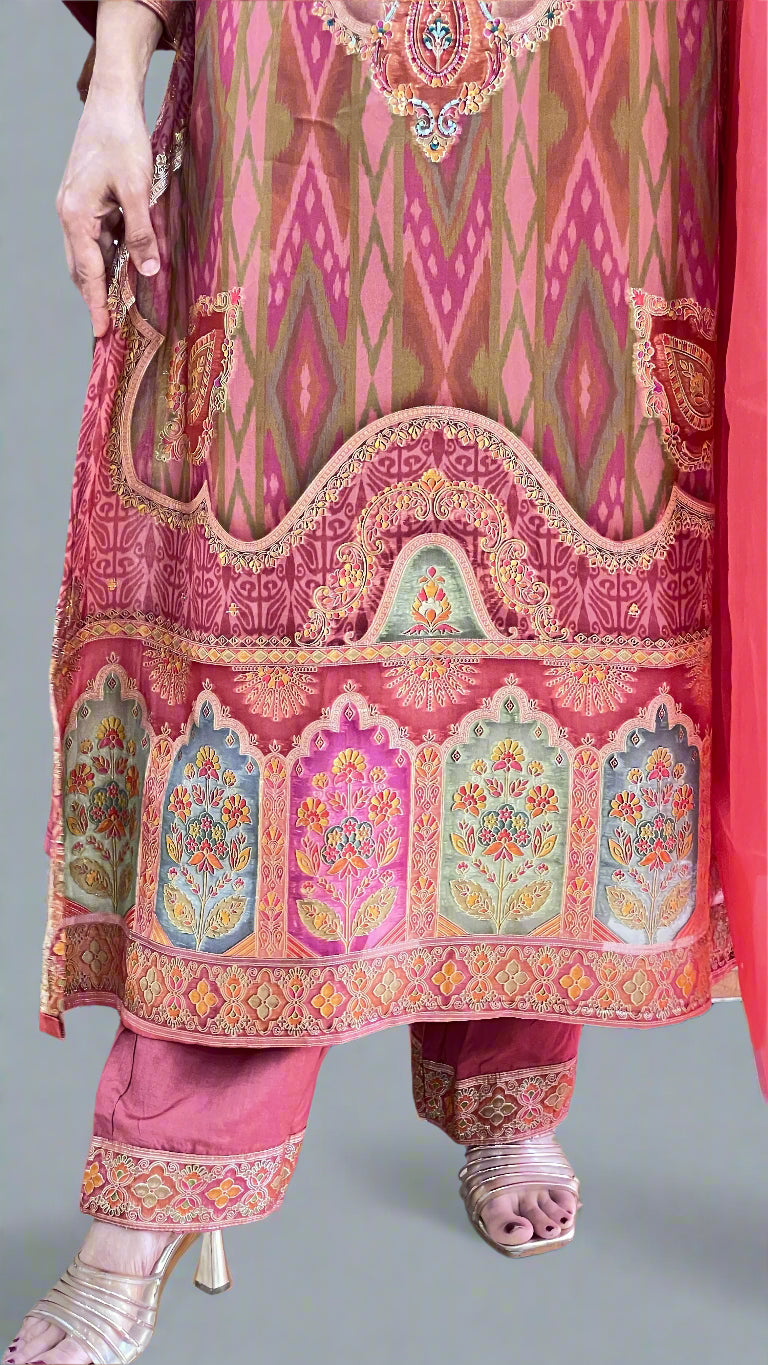 Designer banarsee suit (pure organza)