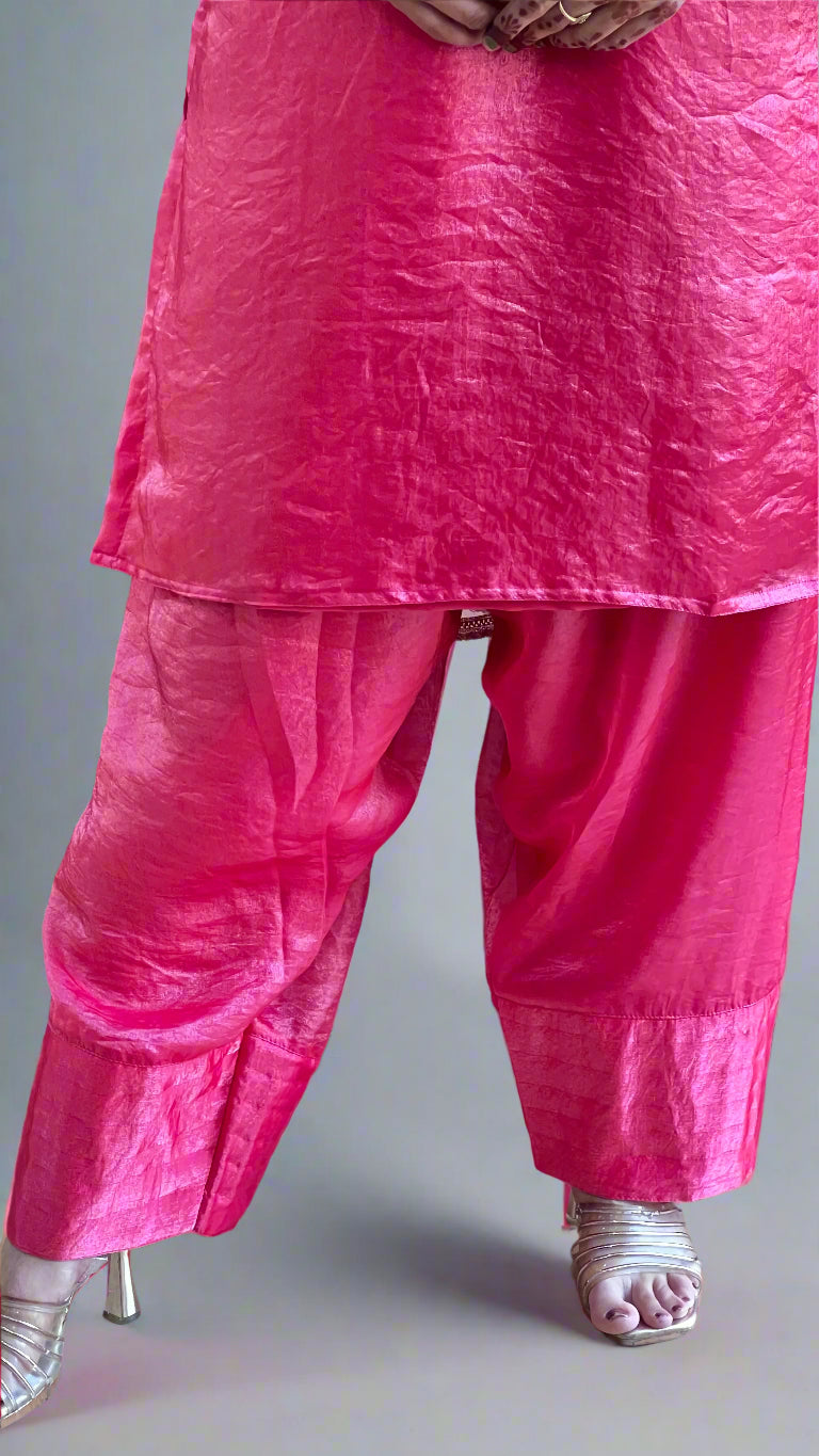 Crush tissue farshi salwar suit