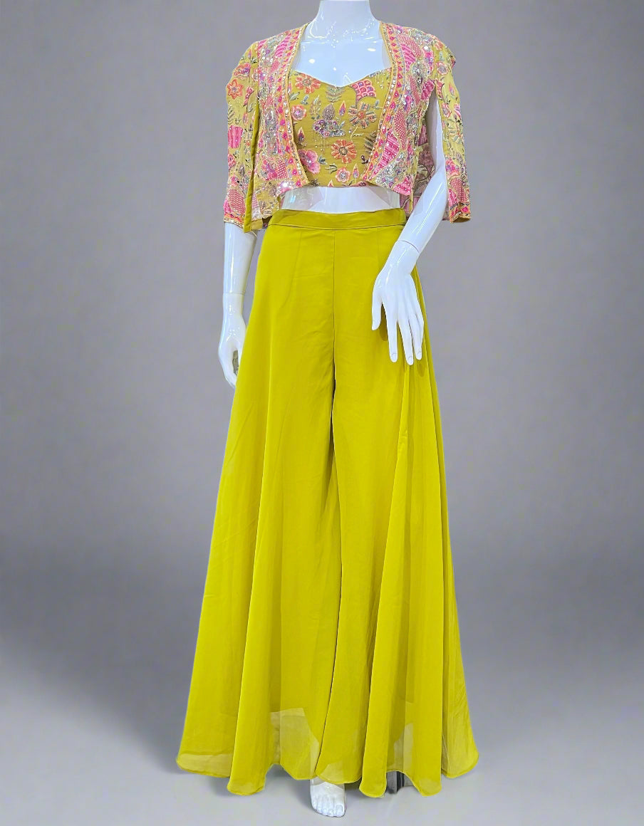 Premium georgette indo western