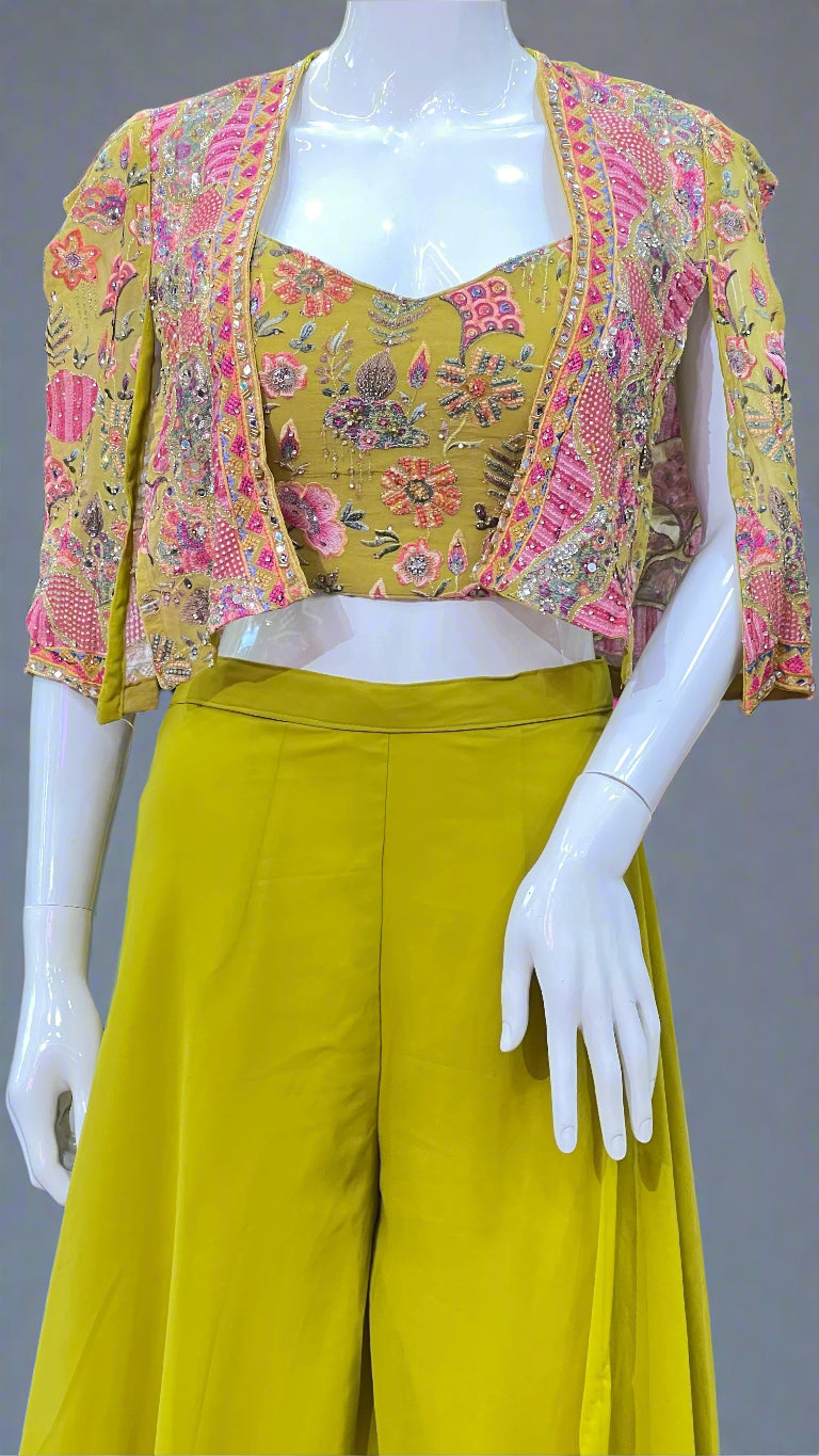 Premium georgette indo western