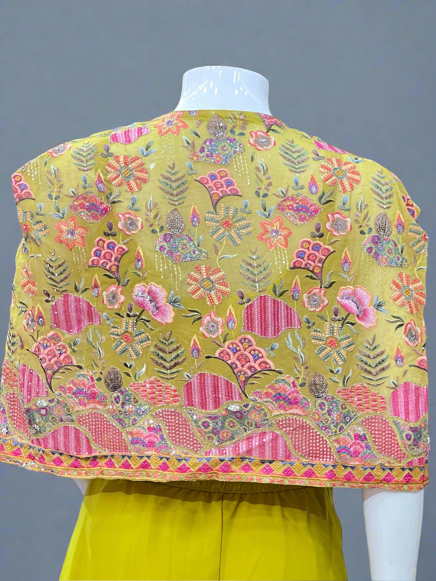 Premium georgette indo western