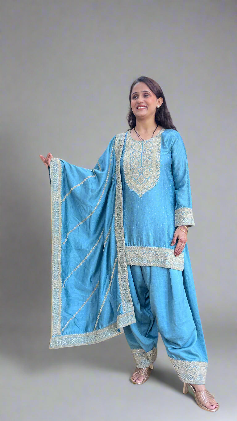 Patyala salwar suit (silk fabric)