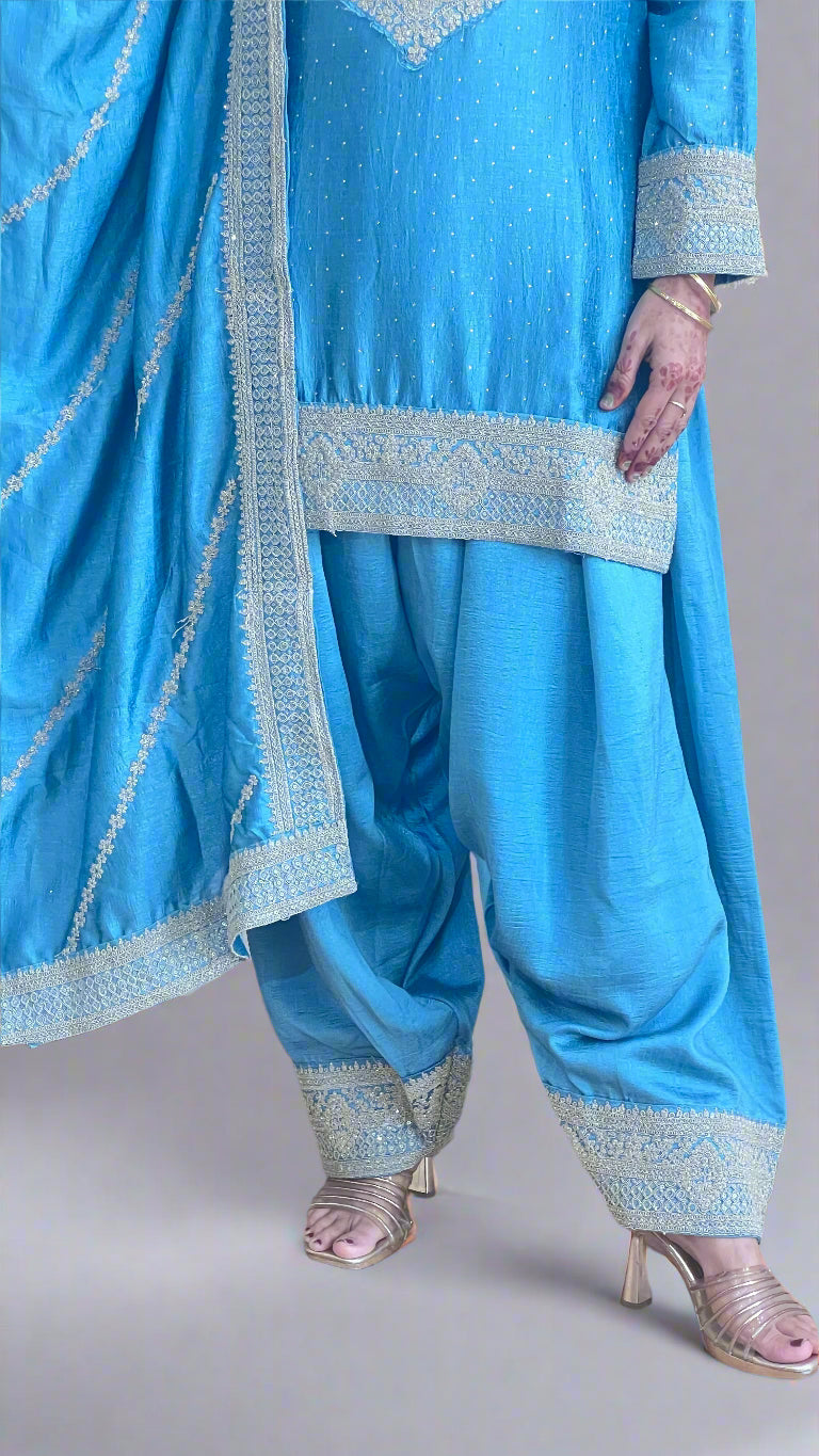 Patyala salwar suit (silk fabric)
