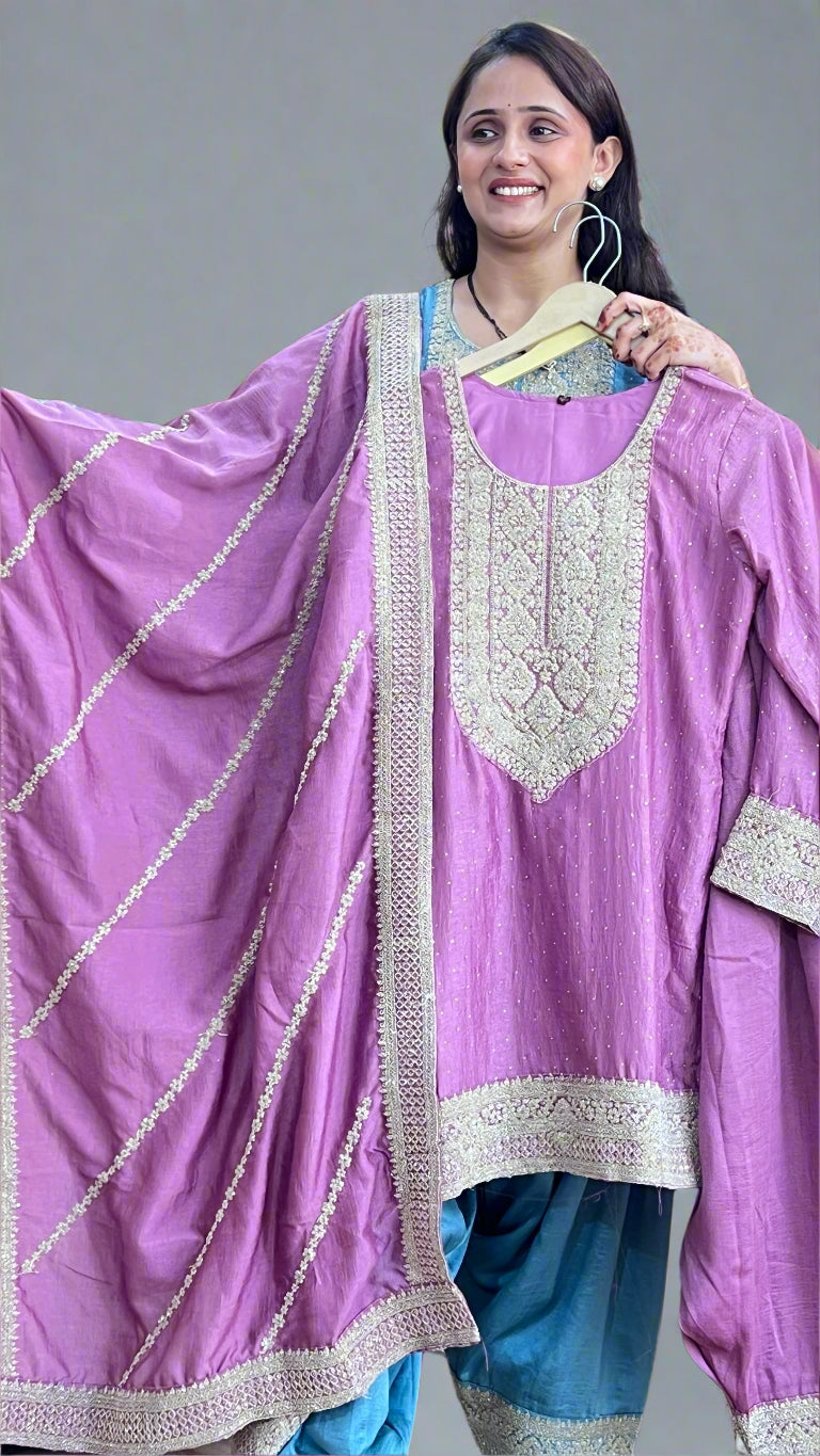 Patyala salwar suit (silk fabric)