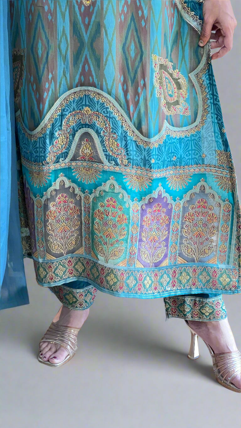 Designer banarsee suit (pure organza)