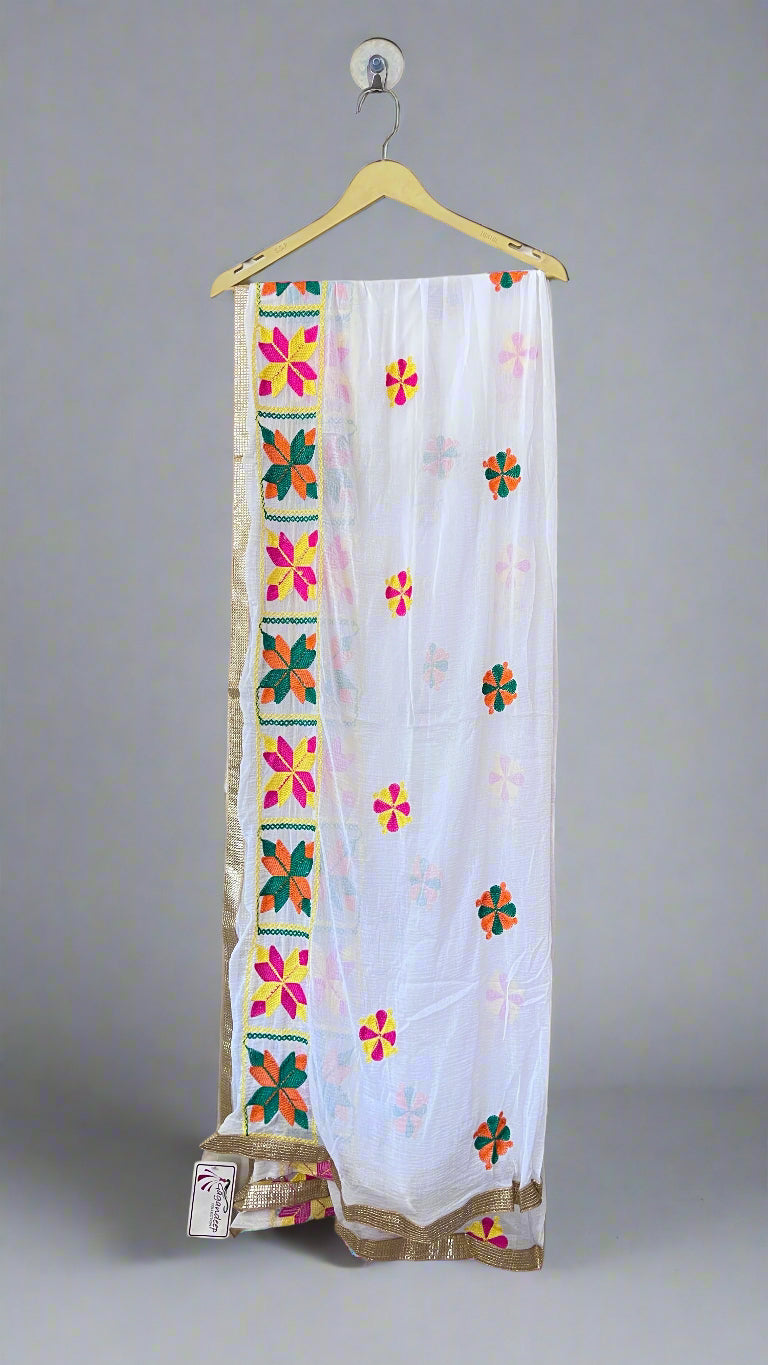 Chiffon phulkari dupatta