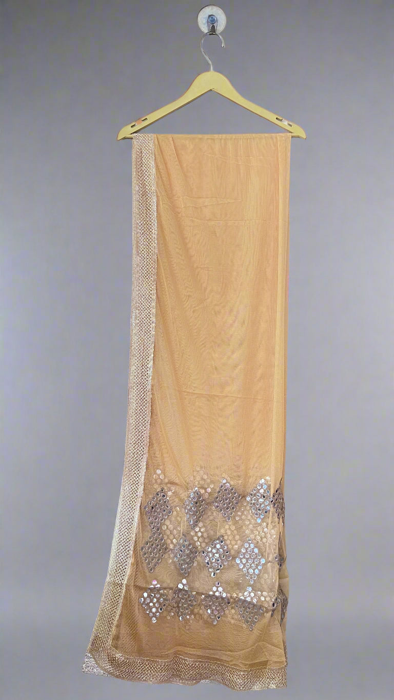 Foil work dupatta