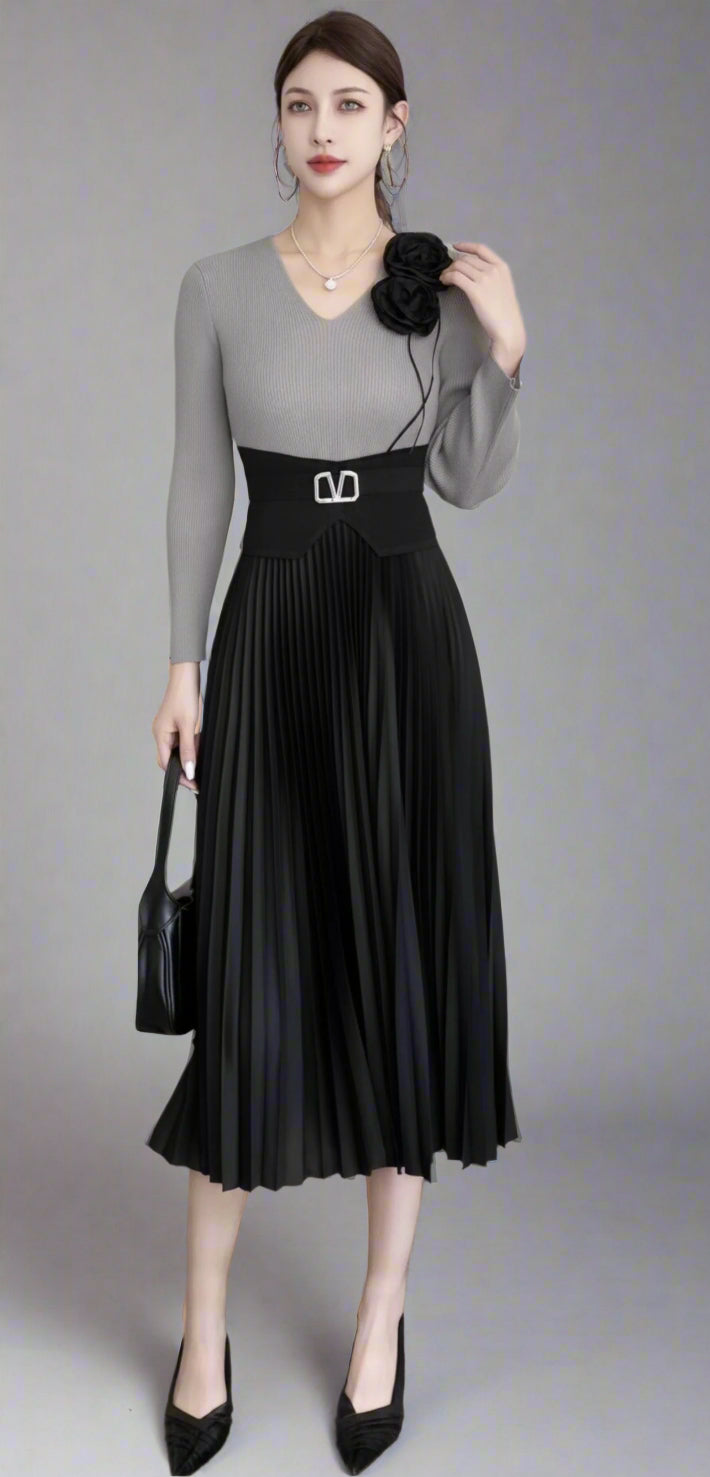 Korean imported fabric dress