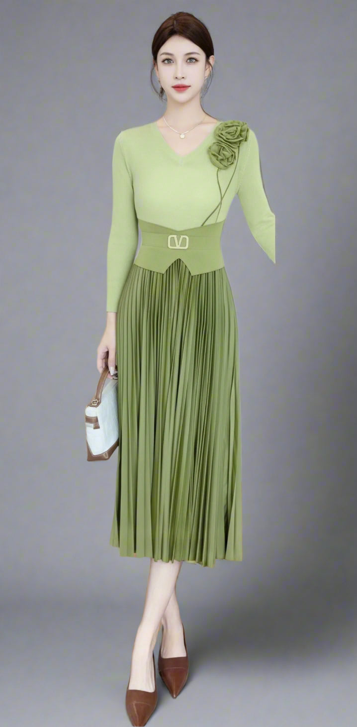 Korean imported fabric dress