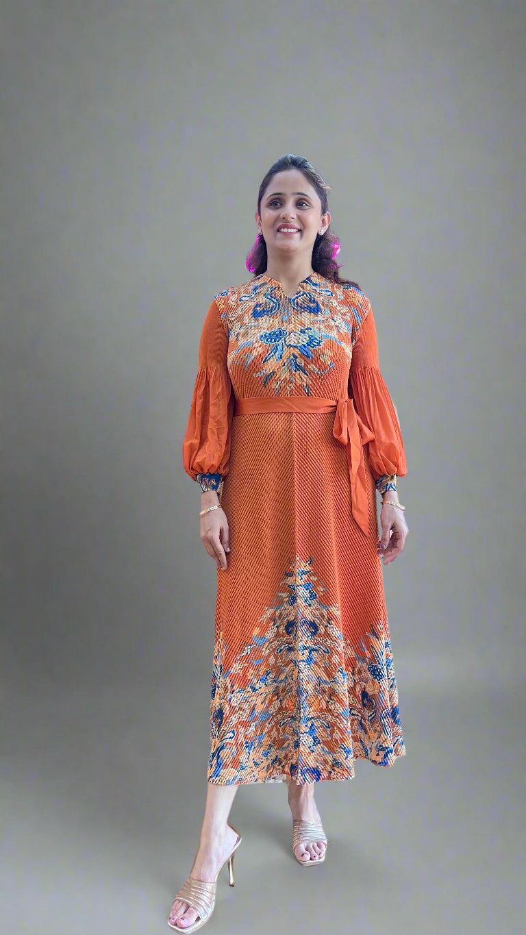 Korean dress with belt