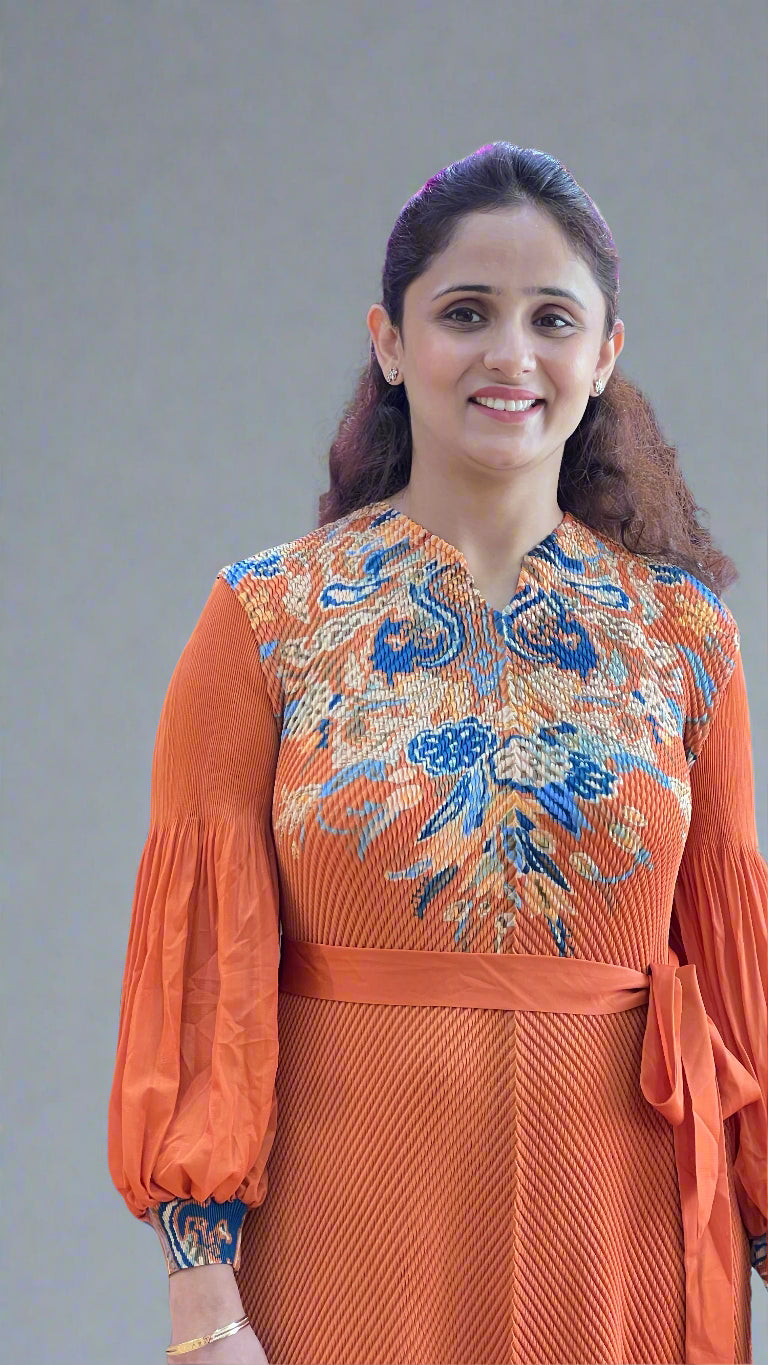 Korean dress with belt