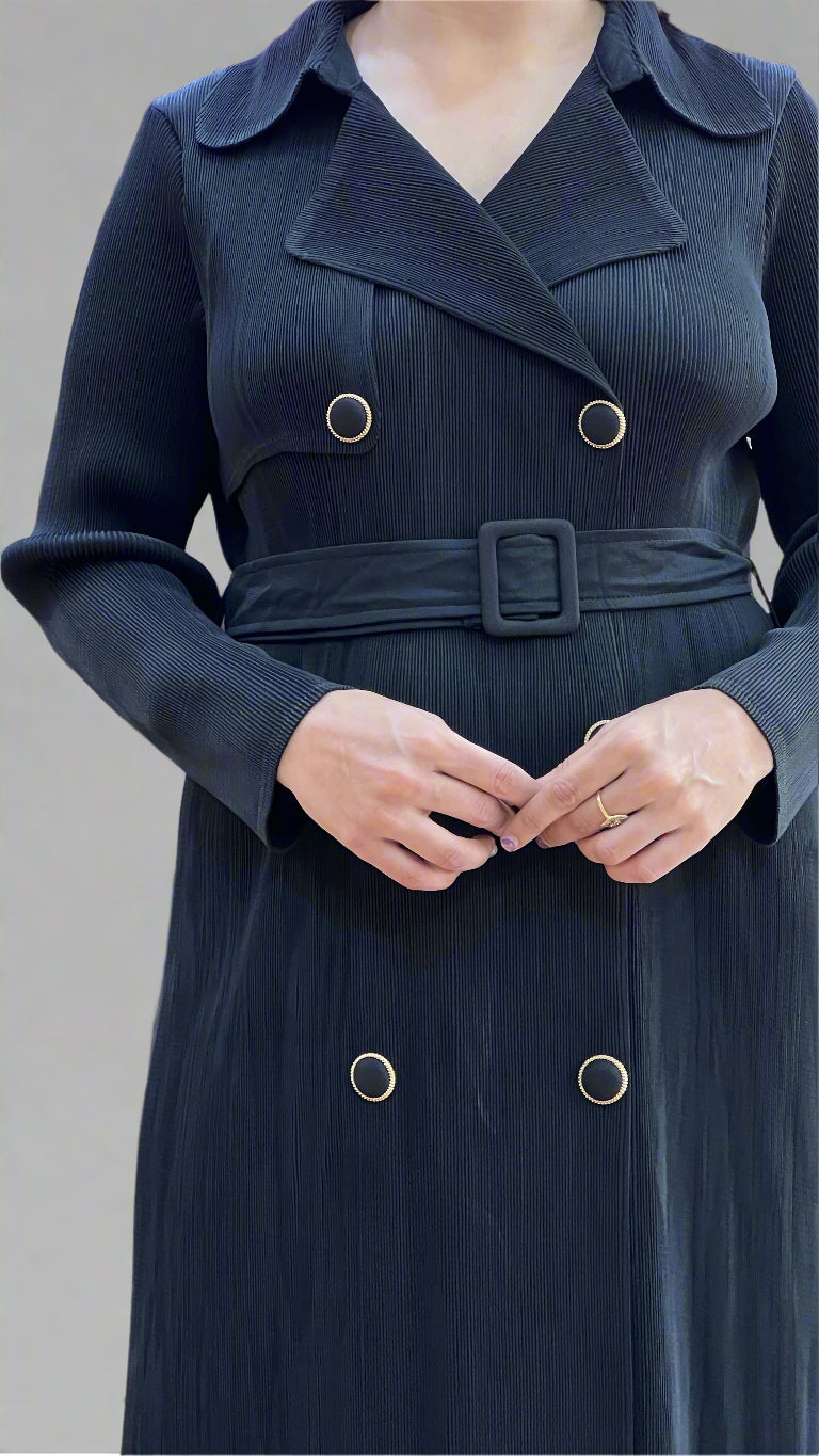 Korean shrug dress with belt