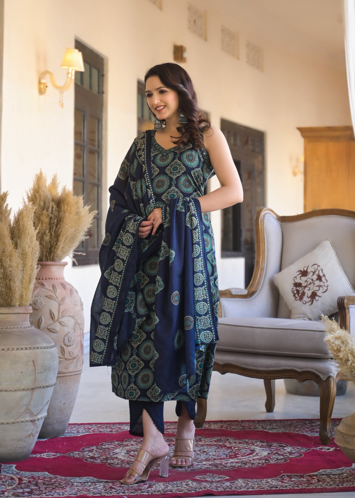 amiha pure cotton suit (without sleeves)