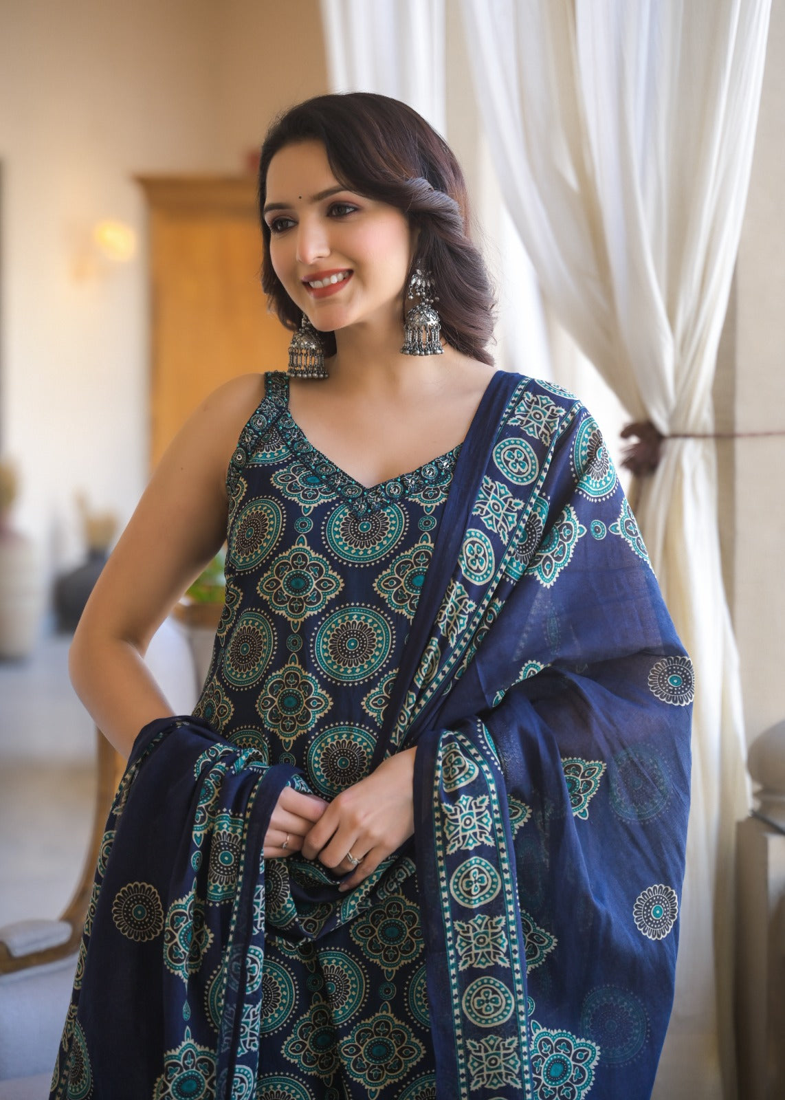 amiha pure cotton suit (without sleeves)