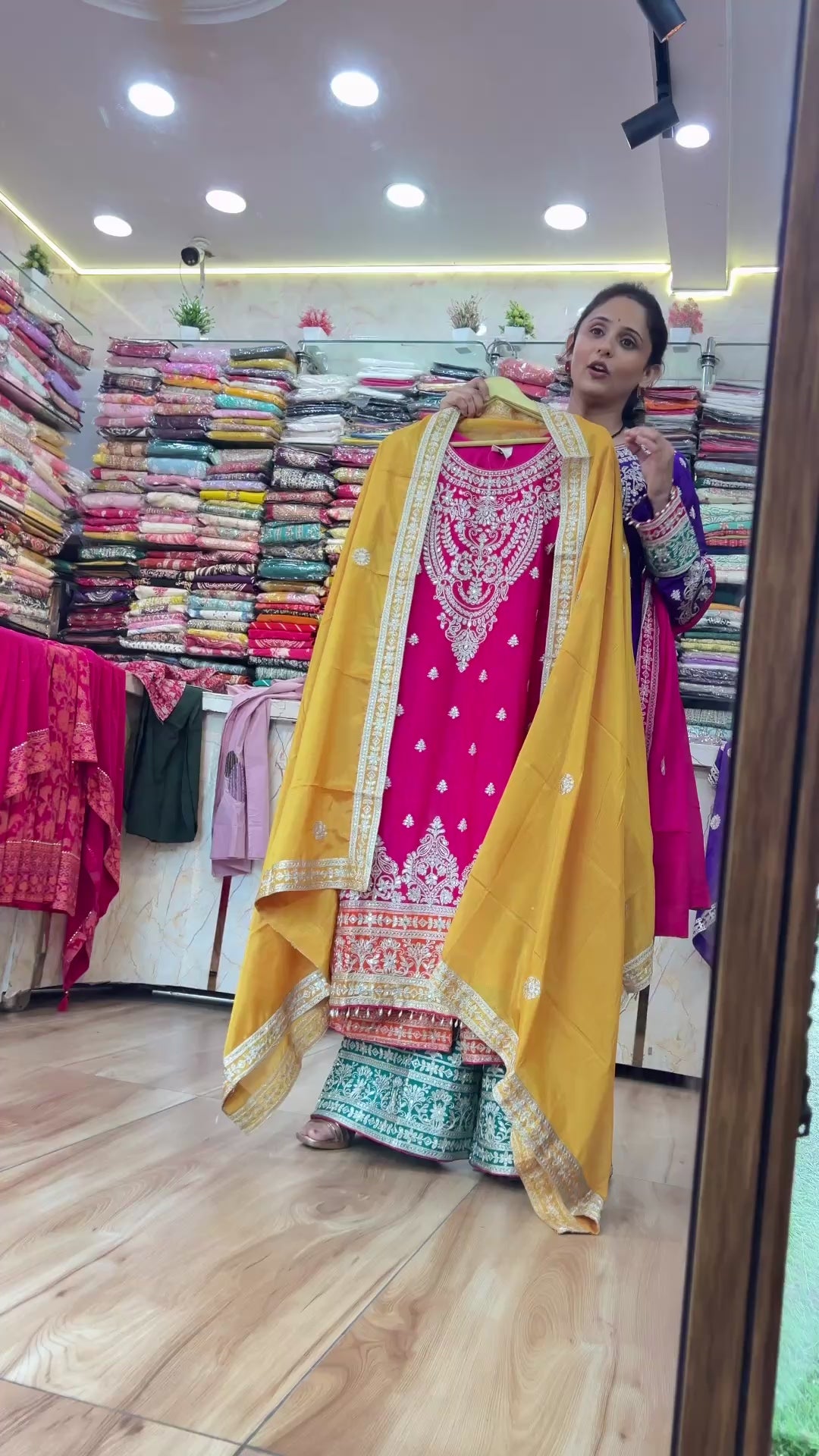 Aliya heavy plazo suit