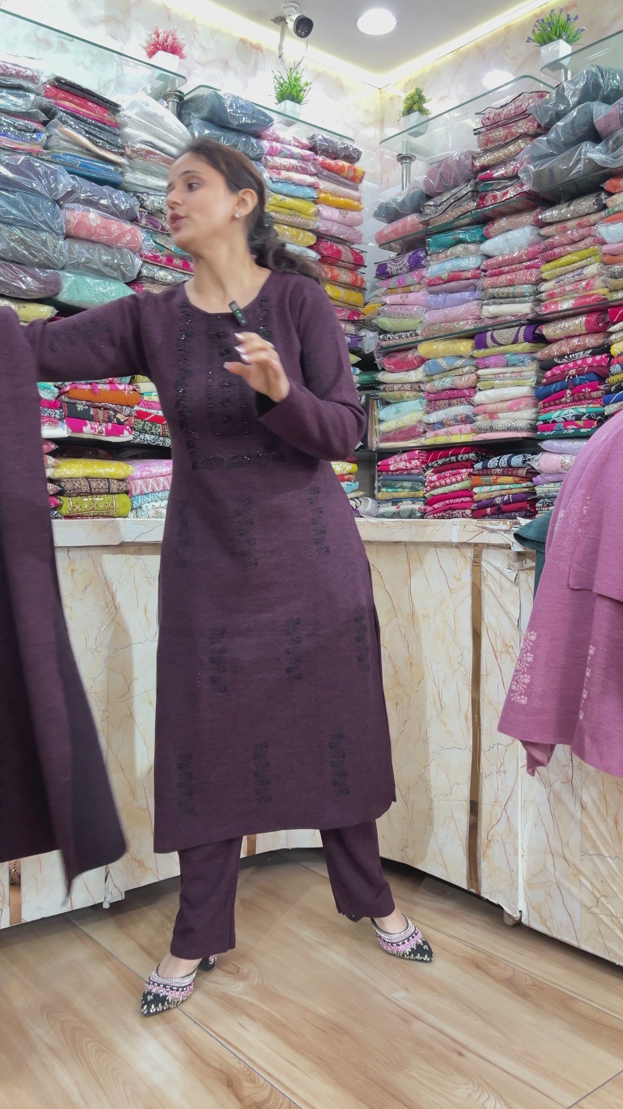 Woolen knitted suit (5524)