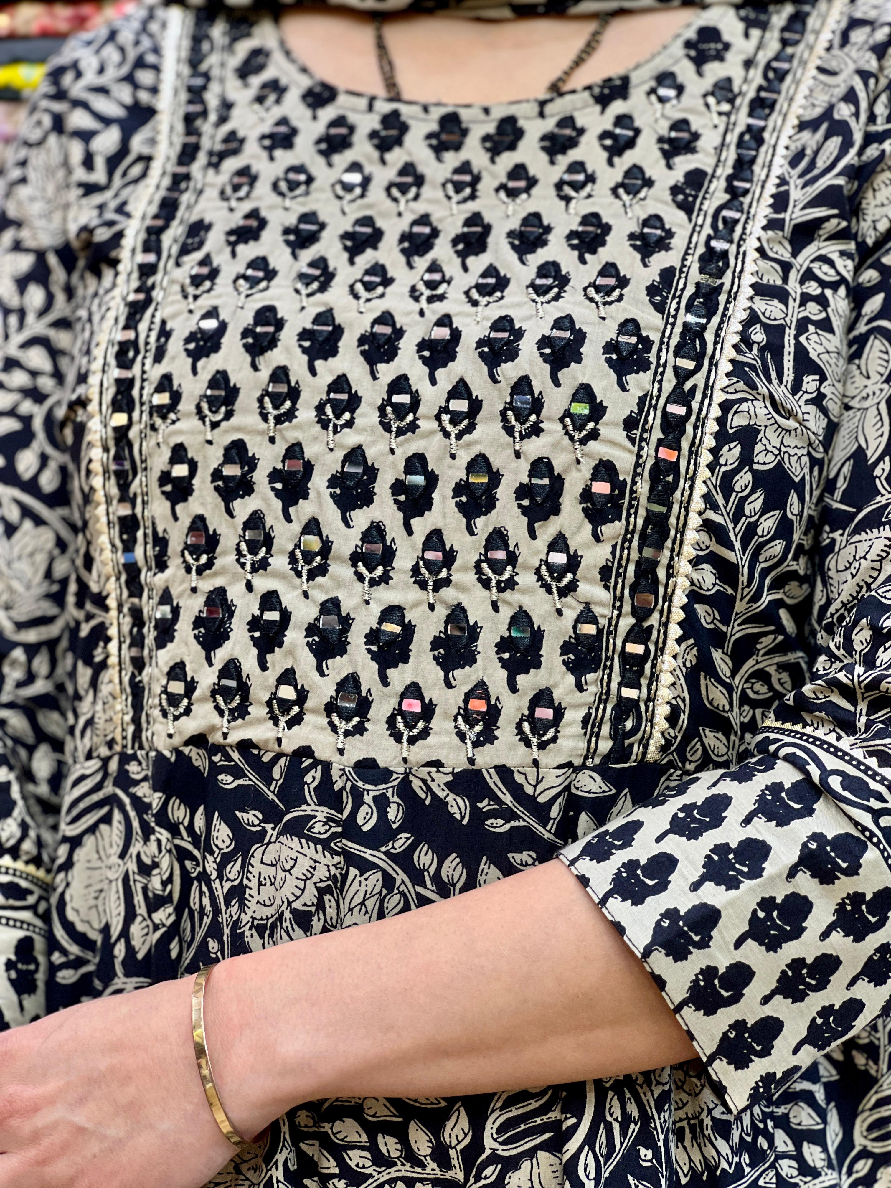 Lara Designer Flared Kurta with Dupatta set