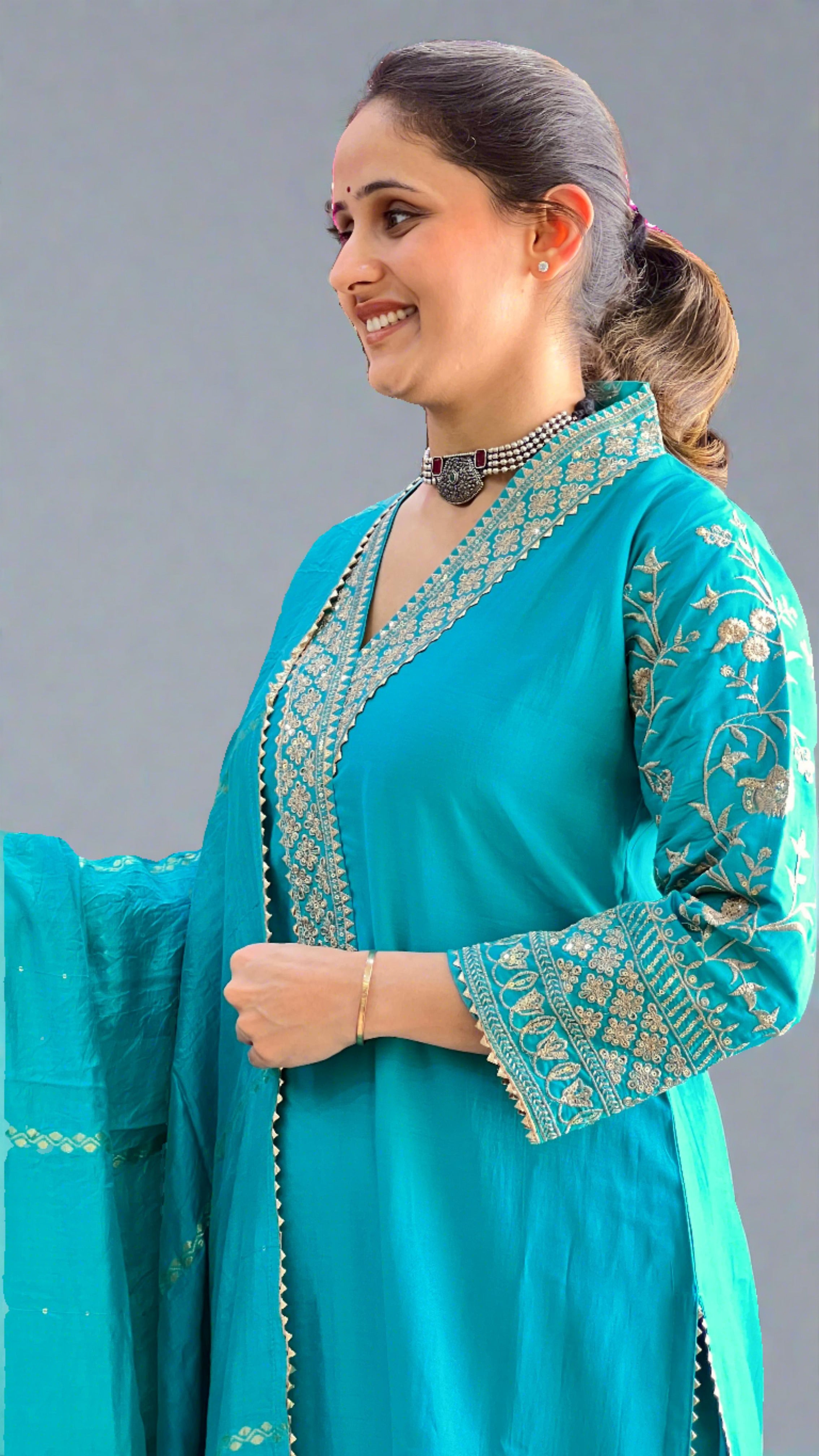 Tanya Modal Silk Suit