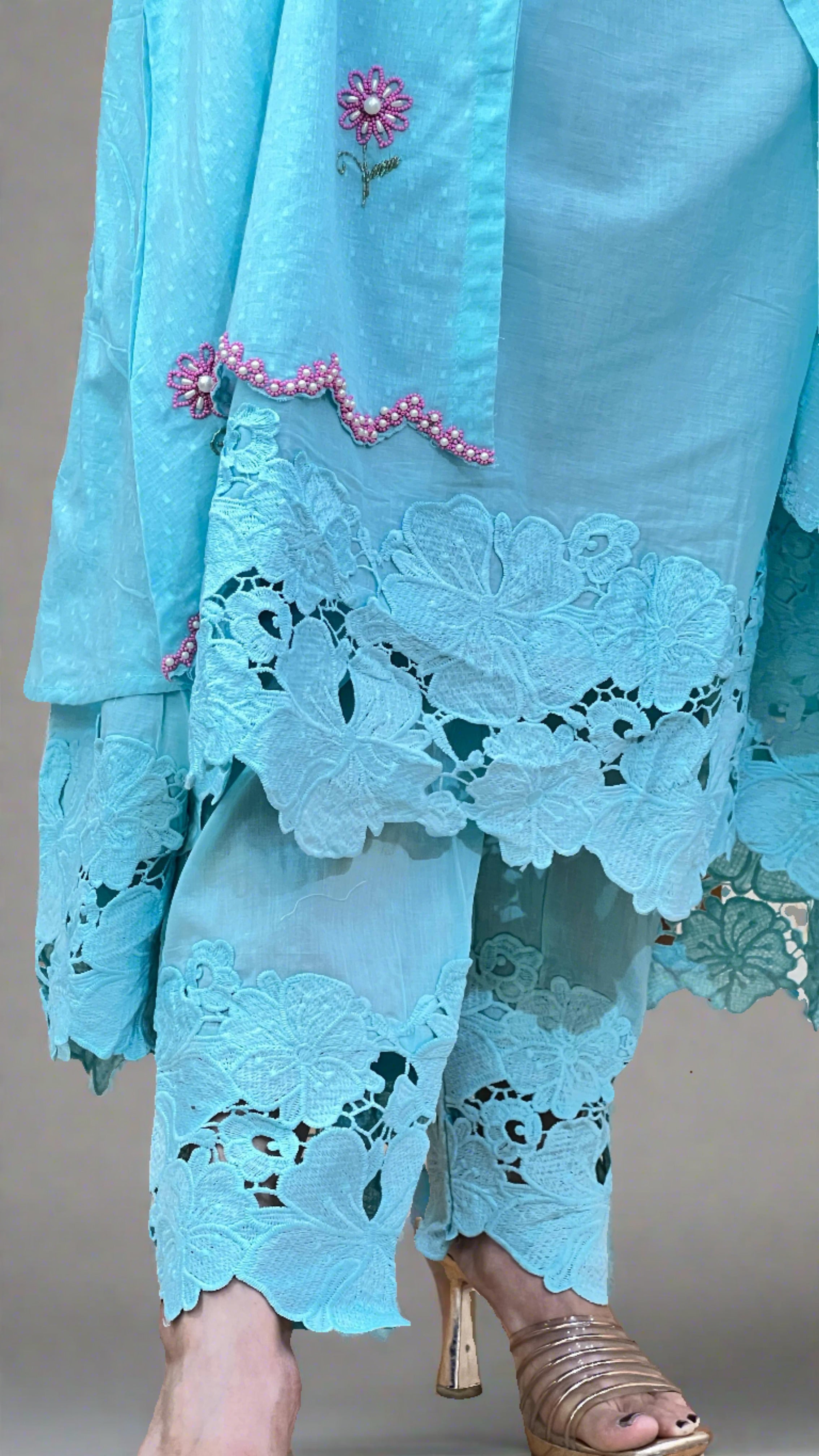 Designer Shrug Suit Set