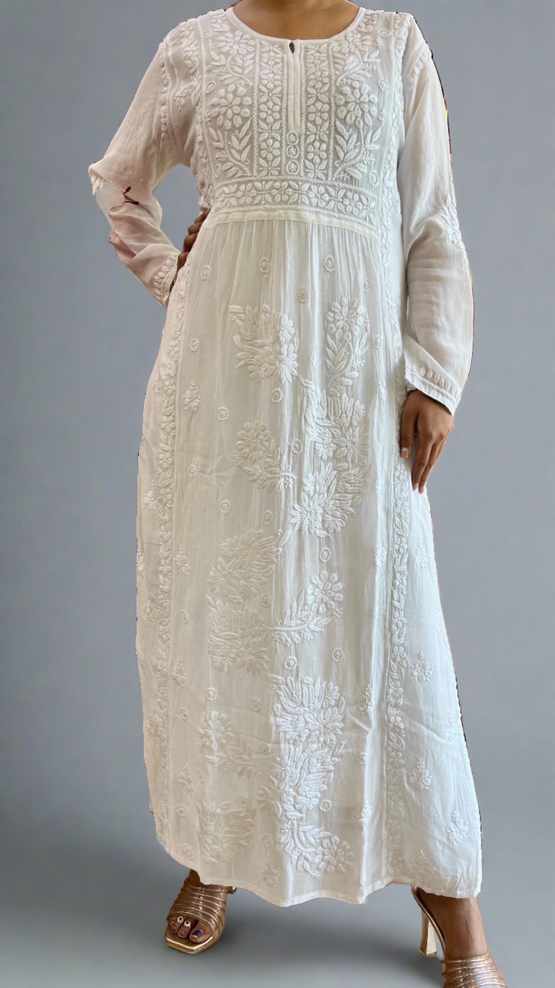 Pure Viscose Lakhnavi kurta