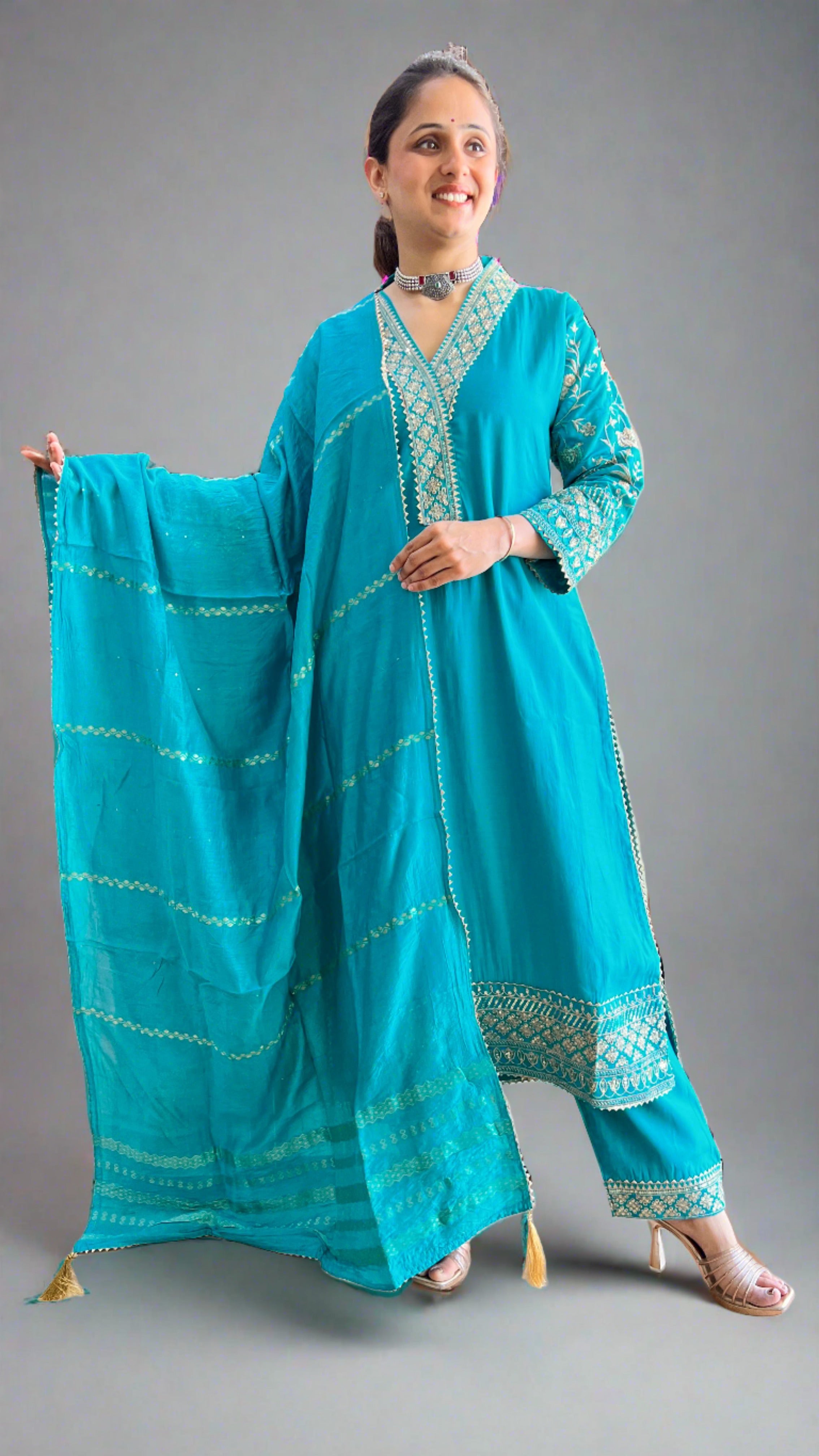 Tanya Modal Silk Suit