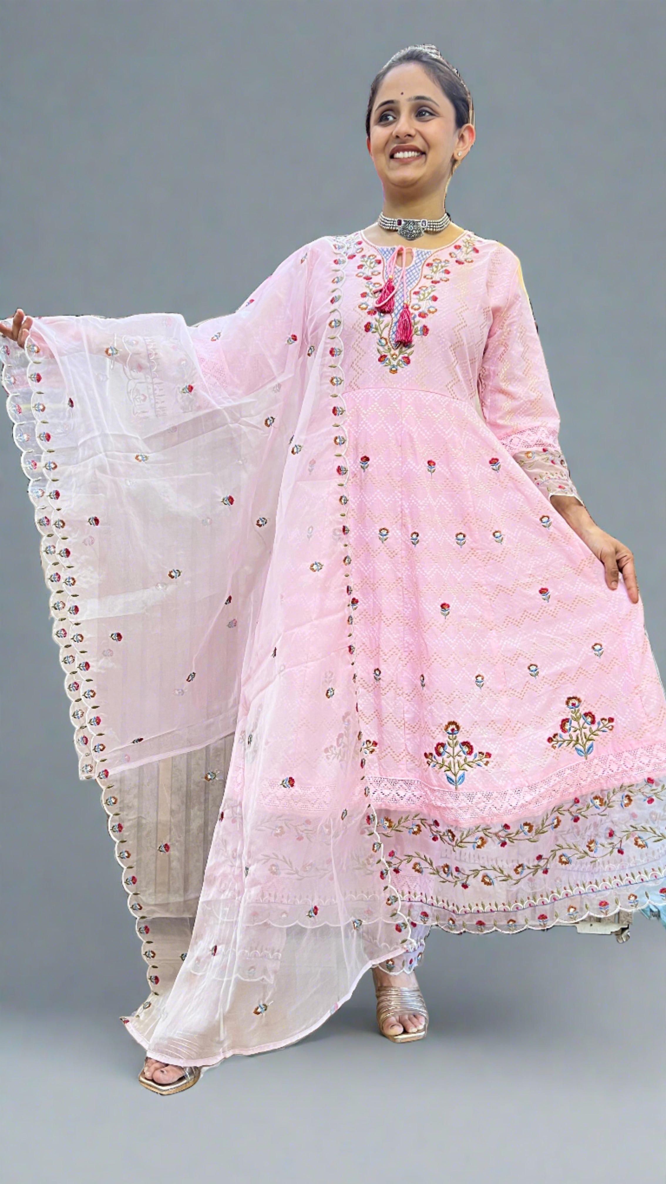 Diksha Embroidered Anarkali Suit