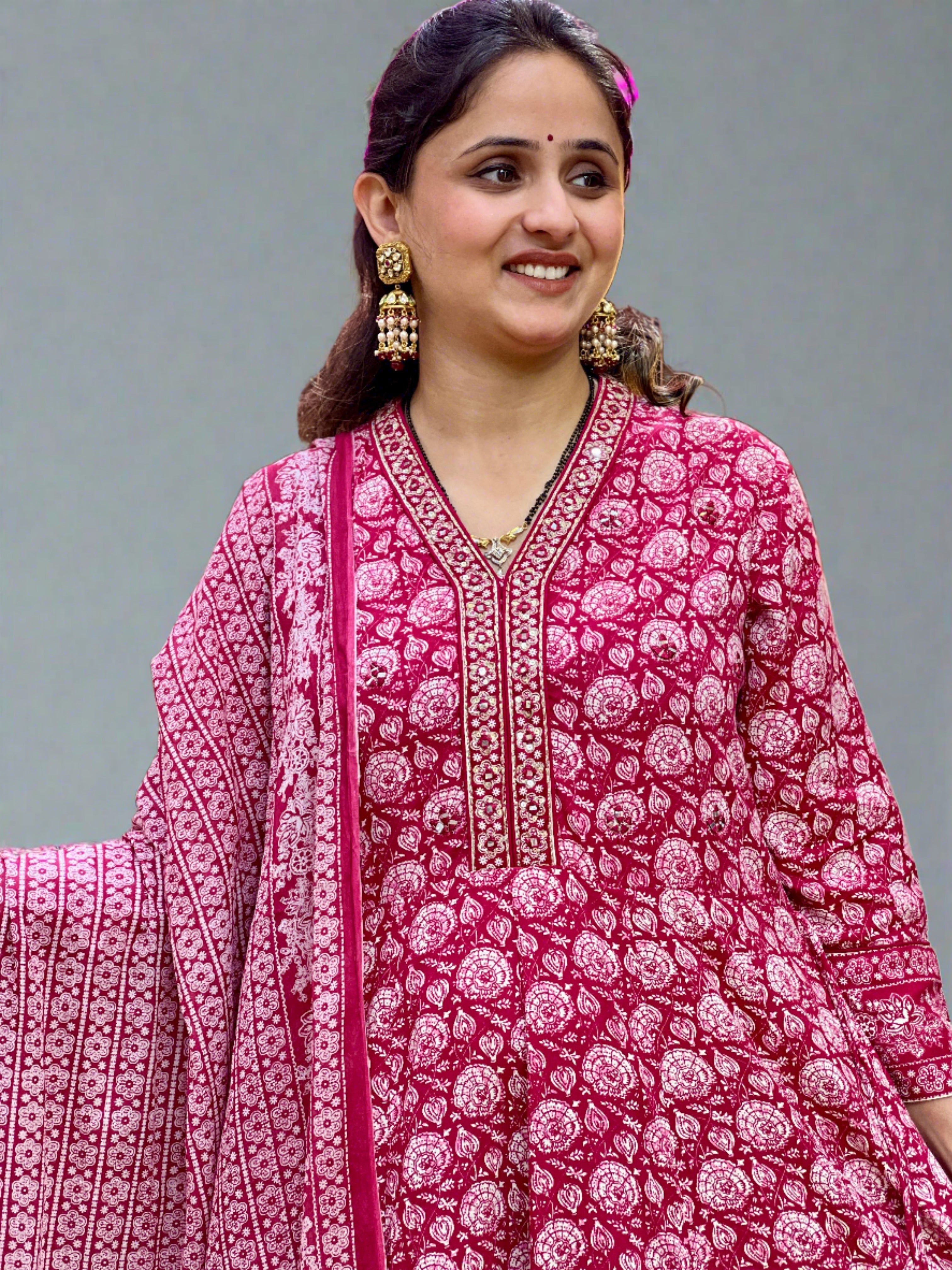 Mari Flared Kurta with Dupatta set